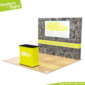 Logotipo personalizado <span class=keywords><strong>de</strong></span> aluminio <span class=keywords><strong>de</strong></span> tela elástica recto impreso Pantalla <span class=keywords><strong>de</strong></span> pared <span class=keywords><strong>de</strong></span> doble cara tensión Banner Feria Comercial soporte <span class=keywords><strong>de</strong></span> fondo - Product Image 5