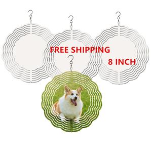 8 Blank Double Side Garden Spinners Aluminum Metal 10 Inch Sublimation <b>Wind</b> Spinner Blanks - Product Image 1