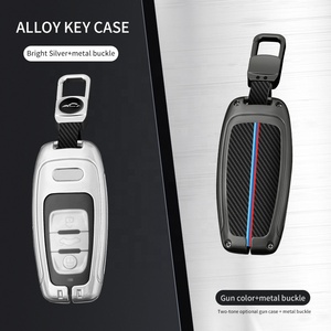 <span class=keywords><strong>Porte</strong></span>-clés de voiture en métal personnalisé en gros <span class=keywords><strong>Porte</strong></span>-clés long en cuir texturé en fibre de carbone de luxe pour Audi <span class=keywords><strong>BMW</strong></span> et Nissan Innovation - Product Image 6