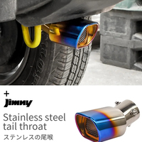 Tuyau d'échappement en acier inoxydable pour Jimny JB64 JB74 2019 2020 Years Auto Exterior Modification Accessory Silver