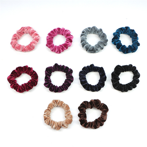 Gomas de terciopelo elástico pelo lazos cuerdas de terciopelo <span class=keywords><strong>Scrunchies</strong></span> pelo para <span class=keywords><strong>las</strong></span> mujeres - Product Image 2