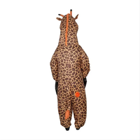 Bas quantité minimale de commande Halloween Party Cosplay Mascotte Dessin Animé Costume Personnalisé Gonflable Giraffle Costume Pour Adultes