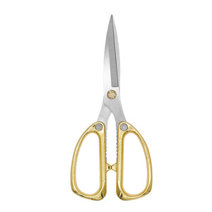 <b>Kitchen</b> <b>Scissor</b> Stainless Steel Gold Silver Alloy Straight Head Home Use Multi Purpose Shears - Product Image 4