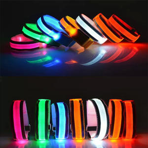 Sport de nuit course bracelet réfléchissant réglable Rechargeable sangle sécurité marche cyclisme Concert extérieur éclairer <span class=keywords><strong>brassard</strong></span> - Product Image 3