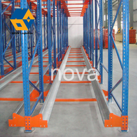 Système automatisé de rayonnage à navette radio 2 voies 4 voies Entrepôt de stockage Étagère en acier Système de rayonnage à palettes à usage intensif pour chambre froide
