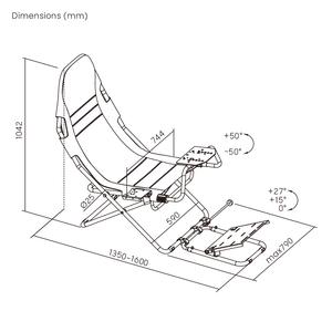 LRS13-BS01 Set Completo Sedile Simulatore di Guida Pieghevole Postazione da Corsa <span class=keywords><strong>Sim</strong></span> Racing Supporto per Volante Pedali e Cambio per F1 G290 Guida su PC - Product Image 6