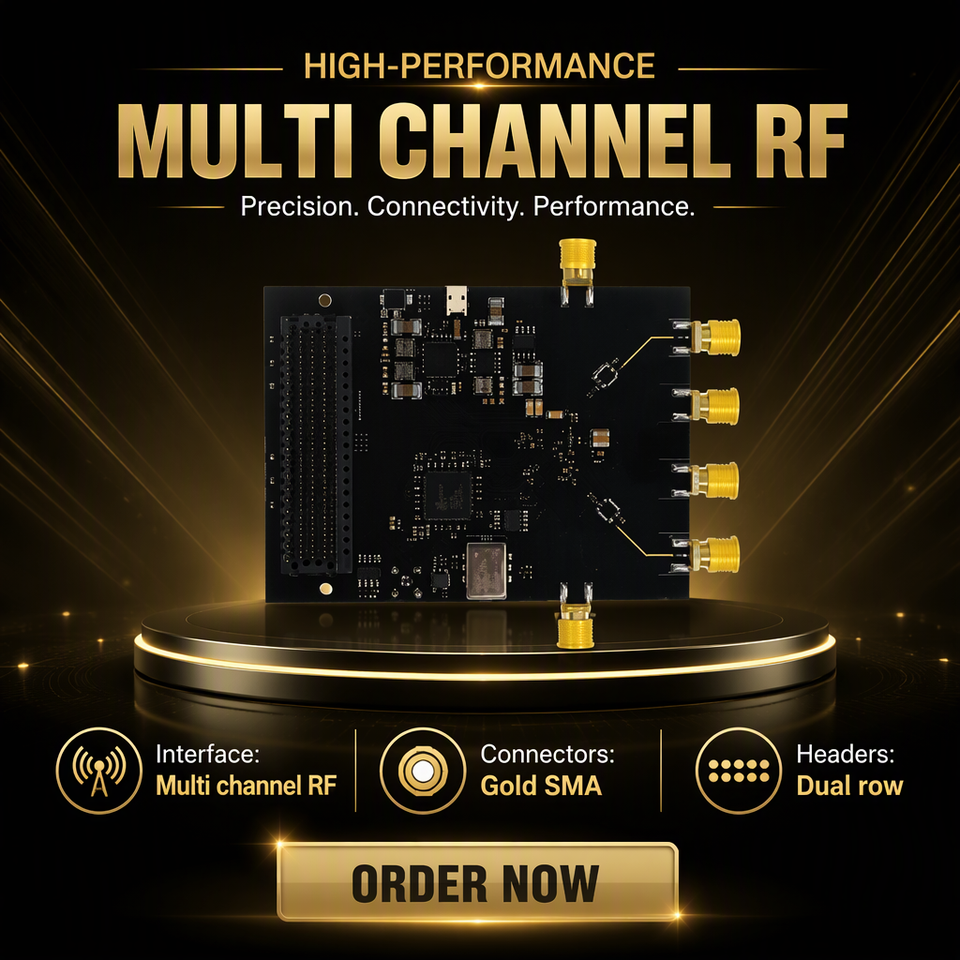 Embedded Multi Channel RF Interface USB Development Board with SMA ...