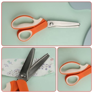 Xử Lý Lâu Chuyên Nghiệp May Váy Áo Kéo <span class=keywords><strong>Zig</strong></span> <span class=keywords><strong>Zag</strong></span> Vải May Thủ Công Kéo Thép Không Gỉ - Product Image 4