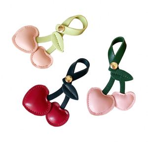 New Style PU Leather Cherry <b>Key</b> <b>Chain</b> Bag Pendants Car Accessories Keychain <b>Key</b> Ring Hanging Ornaments - Product Image 2