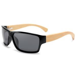 Gafas de sol Conchen con montura cuadrada, montura negra de PC, lentes TAC con protección UV400, unisex, para sol, pesca, viajes y conducción. - Product Image 4