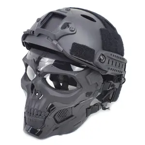 战术头盔内置通信耳机防雾风扇可更换镜头W防护头盔