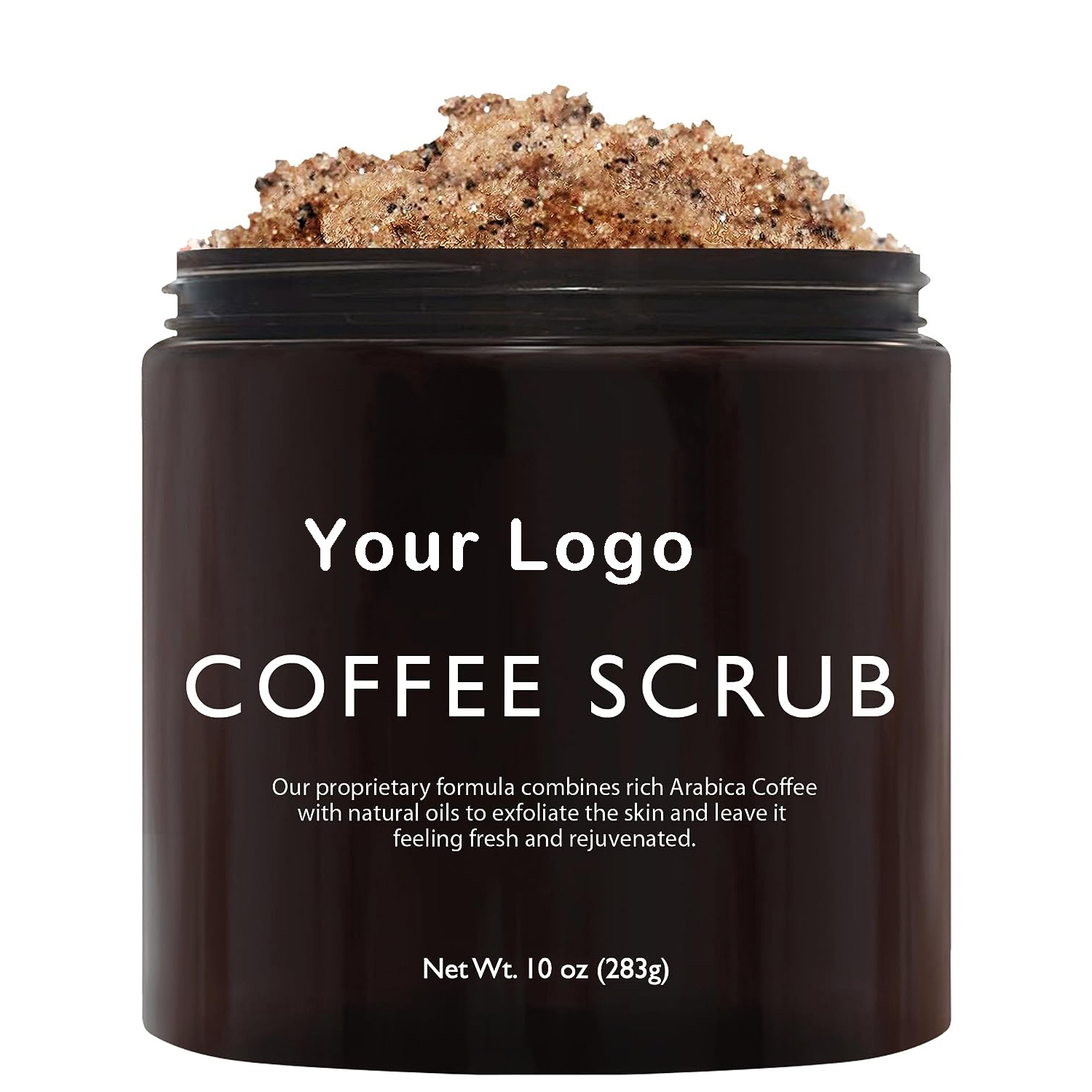 Wholesale nature organic arabic coffee extract scrub for body and face private label whitening coffee body scrub