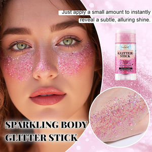Bâton de paillettes fines imperméables longue durée rose pour le <span class=keywords><strong>visage</strong></span>, le corps, les cheveux, les yeux et les lèvres - Product Image 2