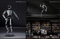 Robot humanoïde industriel de 171 cm, taille réelle, pour la logistique d'usine, l'assemblage industriel, la manutention, le tri et le chargement
