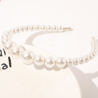 Serre-tête élégant et rayonnant en perles d'imitation de 13 cm, style doux, fabriqué avec soin pour mariages prestigieux et banquets CN ZHE