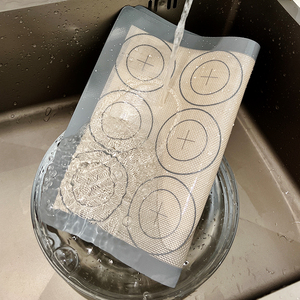 Plaque <span class=keywords><strong>de</strong></span> pâtisserie réutilisable pour biscuits, <span class=keywords><strong>Macaron</strong></span>, tapis <span class=keywords><strong>de</strong></span> cuisson en Silicone avec cercle - Product Image 6