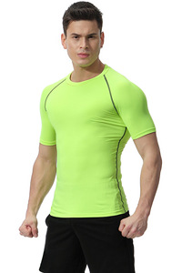 Vente en gros de chemises de surf pour hommes de haute qualité, manches courtes, protection UV, rash guard, vêtements de sport à séchage rapide pour les sports nautiques - Product Image 6