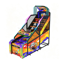 Machine de jeu d'arcade de basket-ball électronique à monnayeur pour la vente en gros, machine de tir au panier de basket-ball pour l'intérieur
