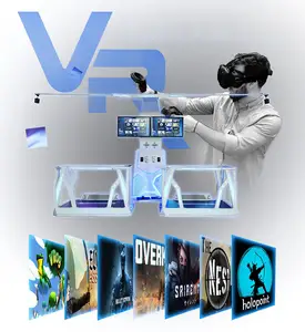 Simulator VR Realitas Virutal Kualitas Terbaik VR Stasiun Lari VR Permainan Multi-pemutar
