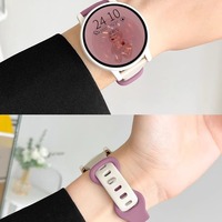 Bracelet en silicone 18/20/22 mm pour Huawei Watch 3 GT2 Pro, bracelet de sport en silicone pour Huawei Gt3/4, bracelet fin en silicone