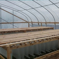 Serre agricole en plastique à double couche, mini-serre pour l'agriculture