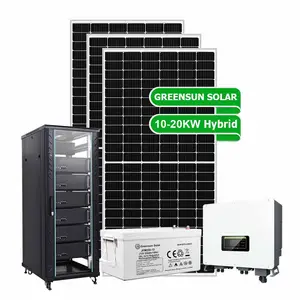 Hybrid 20kw solar power system on grid off grid 10kw 15kw solar+energy+systems