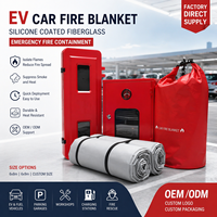 Couverture anti-feu en fibre de verre à déploiement rapide pour atelier de réparation automobile et équipement de sécurité incendie pour garage