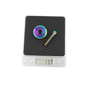 MUQZI Custom Colorful <strong>Bicycle</strong> Headset Top Cover 28.6mm Front Fork Cap CNC Titanium <strong>Stem</strong> Cap for MTB Road Folding Bike - Product Image 6