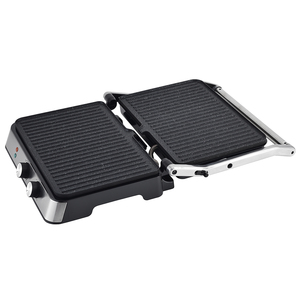 6 Tranches 180 Degrés Ouvert Plaque Fixe <span class=keywords><strong>Panini</strong></span> Presse <span class=keywords><strong>Grill</strong></span> <span class=keywords><strong>XL</strong></span> 34*24cm Grand Bouton Mécanique Contact <span class=keywords><strong>Grill</strong></span> - Product Image 5