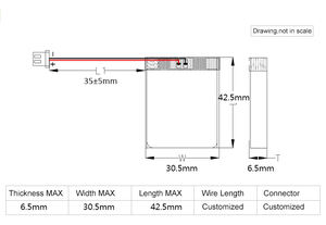 מכירה לוהטת קטן lipo סוללה 603040 ליתיום פולימר 063040 600mah <span class=keywords><strong>3.7v</strong></span> ליתיום יון סוללה עבור מכשירים קטנים - Product Image 3