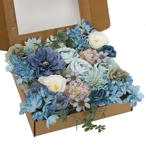 wholesale price roses artificial flowers artificial peacock green pe foam flowers for wedding centerpiece