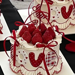 ท็อปเปอร์เค้กอะคริลิค ลายน้ำผึ้งและความหวาน สำหรับวันวาเลนไทน์ วันเกิด เทศกาลฉีซี  หนา 1.3 มม. พิมพ์ลายสีด้วยเทคนิค UV - Product Image 2