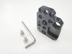 Extensión de la placa adaptadora 1/4, placa de extensión del estabilizador de zapata fría con orificio de 3/8 pulgadas para DJI <span class=keywords><strong>Ronin</strong></span> RS3/RS2/RSC2/SC/<span class=keywords><strong>S</strong></span>, placa de montaje de cardán - Product Image 6