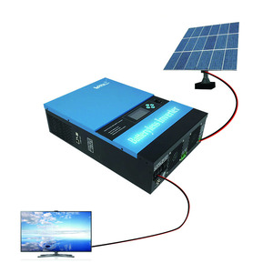 Onduleur MPPT haute fréquence hors réseau 3kW, silicium monocristallin, batterie lithium-ion, entrée 500V, contrôleur <span class=keywords><strong>24VDC</strong></span>, onde sinusoïdale pure pour usage domestique - Product Image 2