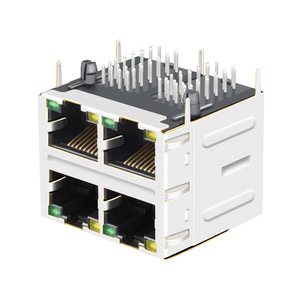 SI-30159-F Giắc Cắm RJ45 8P8C 2X2 Được Bảo Vệ 90 Độ SI-30163-F Đầu Nối Cái - Product Image 5
