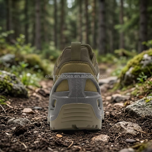 CAMOFANS Men's Tactical Shoes Olive Green Mesh Upper Rubber Outsole Breathable All Season Outdoor <b>Hiking</b> <b>Boots</b> - Product Image 5