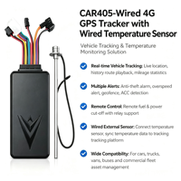 Traceur GPS 4G pour camion GAR405 RS232 avec capteur de carburant et coupure de carburant à distance, suivi en temps réel