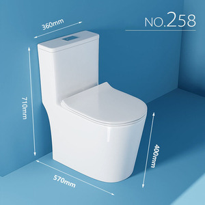 <span class=keywords><strong>WC</strong></span> in Ceramica Moderno di Alta Qualità a Forma di Uovo, Montaggio a Parete con Scarico a Gravità, per Hotel e Ville, Formato Compatto - Product Image 6