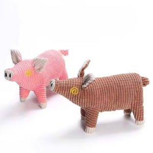 Hot Selling New Design Funny Pet Toys Pig Shape Dog Squeaky Chew Toy <b>Plush</b> Dog Toy Puppy Interactive Funny Training - Product Image 1
