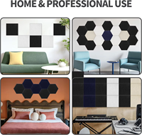 Panneau mural acoustique décoratif auto-adhésif en feutre moderne pour la maison, les bureaux, les hôtels et les hôpitaux