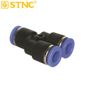 STNC Ventes chaudes Série YPY Couleur gris blanc Union Y Push in One Touch Raccord rapide pour pièces pneumatiques - Product Image 3