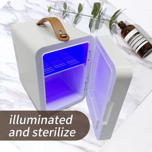 Vanace ตู้เย็นแต่งหน้าขนาดเล็กพกพาได้, ตู้เย็นเทอร์โมอิเล็กทริกพร้อมไฟ LED ตู้เย็นให้ความอบอุ่น - Product Image 6