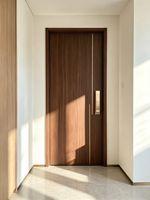 Porte intérieure en bois massif, design moderne, très populaire, simple, tendance, imprimé carbone cristal, imperméable