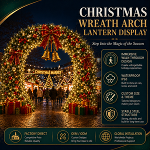 Lanterne de portail de château de Noël personnalisée pour l'entrée des parcs à thème et les événements festifs - Product Image 1