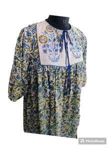 ชุดโยคะผู้หญิงสุดฮิต แฟชั่นใหม่ ผ้าฝ้ายแท้ 100% ผลิตในอินเดีย พิมพ์ลายบล็อก ซักง่าย น้ำหนักปานกลาง - Product Image 6