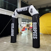 Arche gonflable de départ et d'arrivée pour événements sportifs, imperméable, taille personnalisable, installation facile, arche publicitaire extérieure