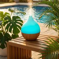 Diffuseur d'huiles essentielles ultrasonique pas cher en gros, alimenté par USB, lumière LED 7 couleurs, diffuseur d'arômes pour la maison avec arrêt automatique