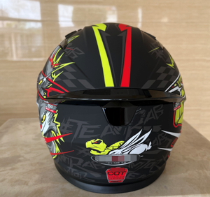 ドット認定複数サイズ若者用カスコオートバイヘルメット漫画フルフェイスヘルメット子供用 - Product Image 4