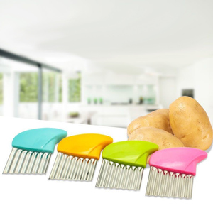 Cortador de Patatas de Acero Inoxidable de Alta Resistencia, Herramienta Ondulada para Cortar y Picar Patatas, Cortador Ondulado - Product Image 2