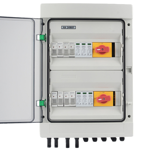 IP65 4 में 2 आउट 4 स्ट्रिंग्स 25a 1000v dc सौर <span class=keywords><strong>pv</strong></span> सरणी प्लास्टिक कॉम्बिनर बॉक्स - Product Image 1